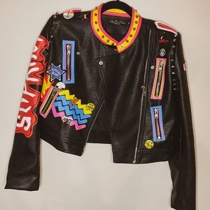 Women's Heavy Metal Street Fashion Leather Jacket